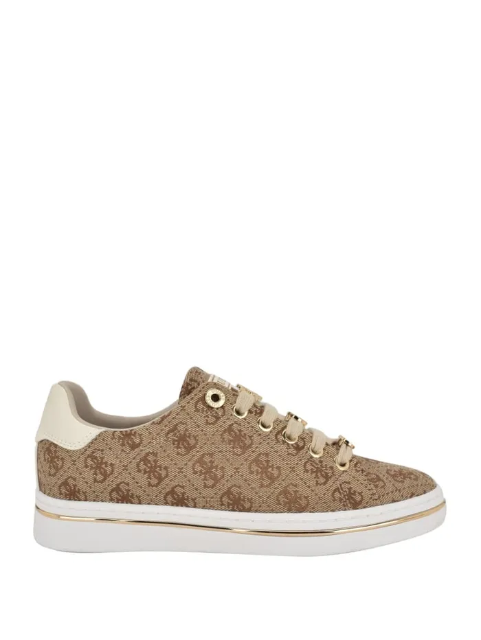 GUESS Shoes Stasey Quattro G LowTop Sneakers Brown 8211 Women