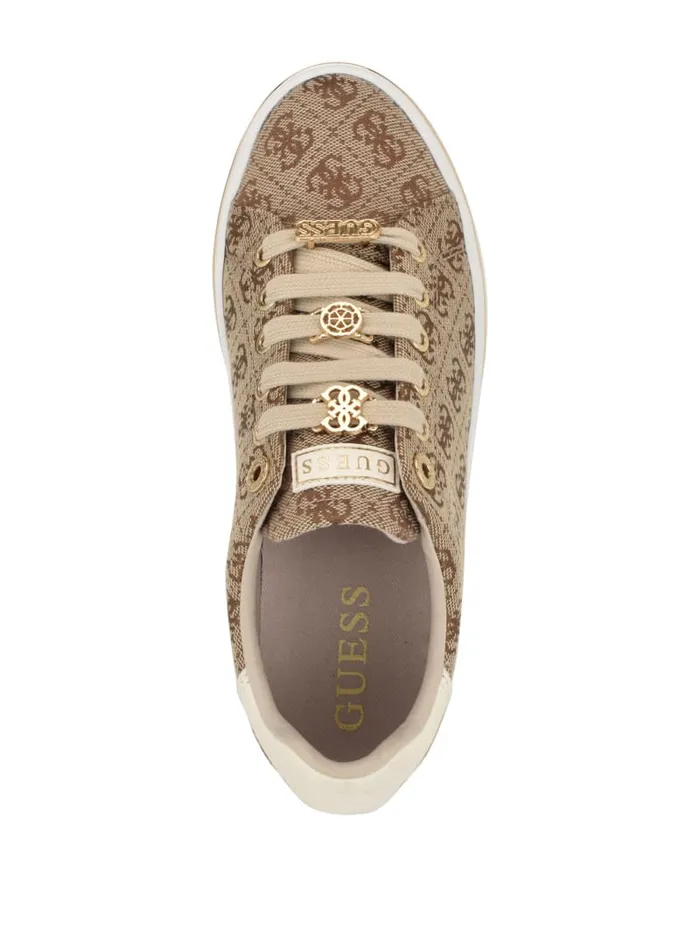 GUESS Shoes Stasey Quattro G LowTop Sneakers Brown 8211 Women