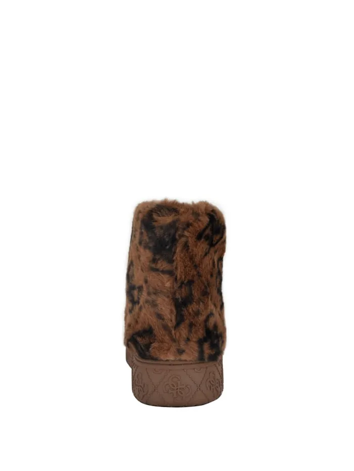 GUESS Shoes United Quattro G FauxFur Booties Brown 8211 Women