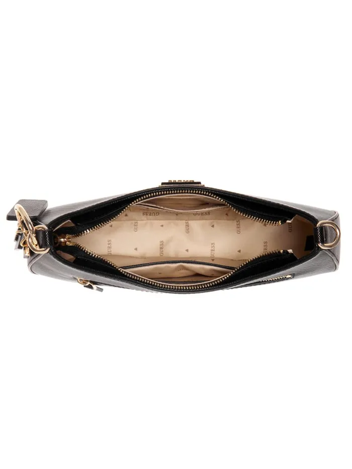 GUESS Shoulder Bags Noelle Shoulder Bag Black 8211 Unisex