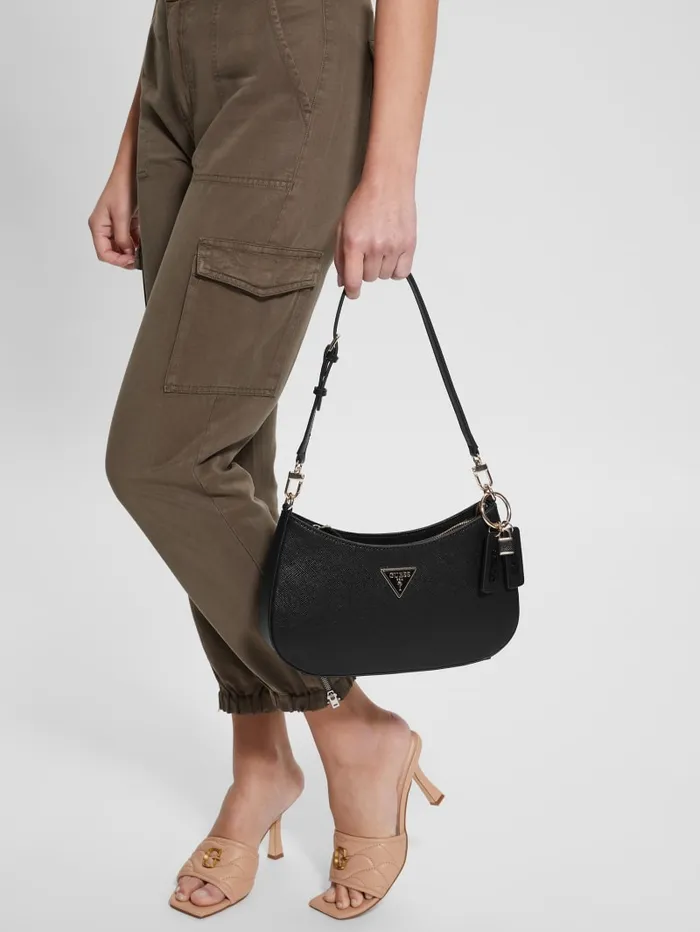 GUESS Shoulder Bags Noelle Shoulder Bag Black 8211 Unisex