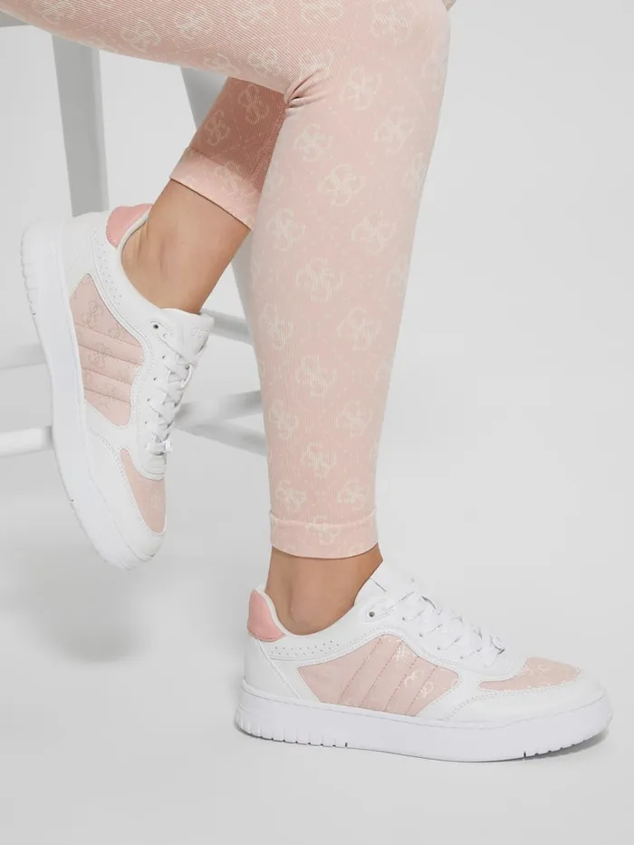 GUESS Sneakers Rola Jacquard LowTop Sneakers Pink 8211 Unisex