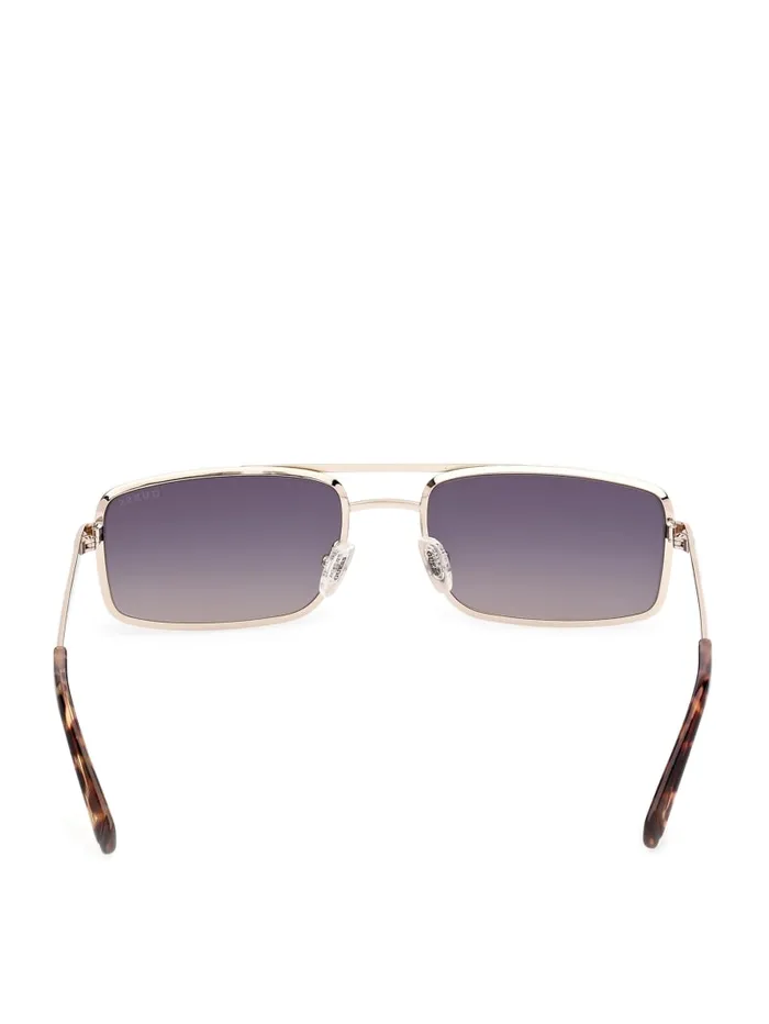 GUESS Sunglasses Narrow Aviator Sunglasses Gold 8211 Men