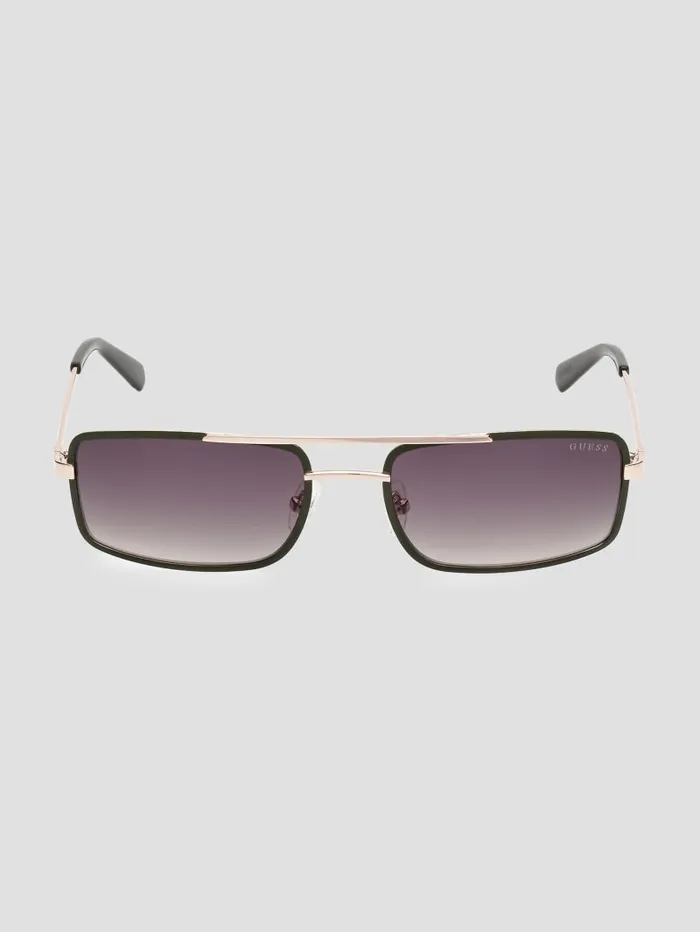 GUESS Sunglasses Narrow Aviator Sunglasses Gold 8211 Men