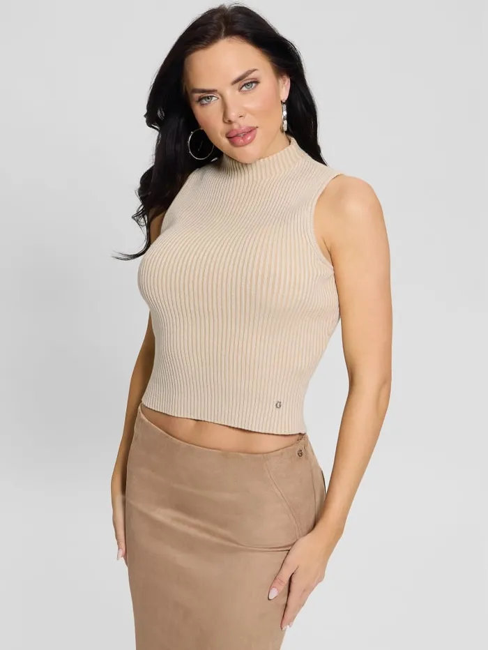 GUESS Sweaters and Knits Eco Rosalia Sweater Top Beige 8211 Women