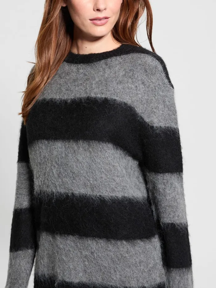 GUESS Sweaters and Knits Eco Skye Striped Long Sweater Colors 8211 Women