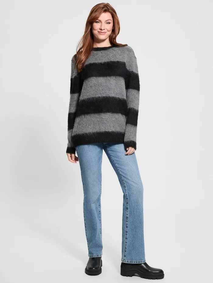 GUESS Sweaters and Knits Eco Skye Striped Long Sweater Colors 8211 Women
