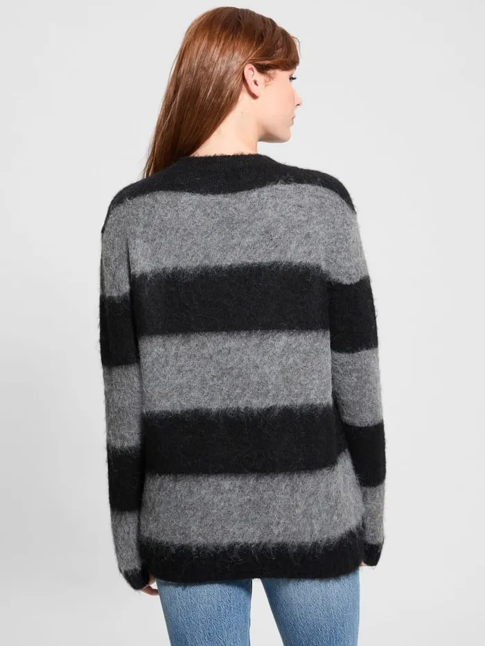 GUESS Sweaters and Knits Eco Skye Striped Long Sweater Colors 8211 Women