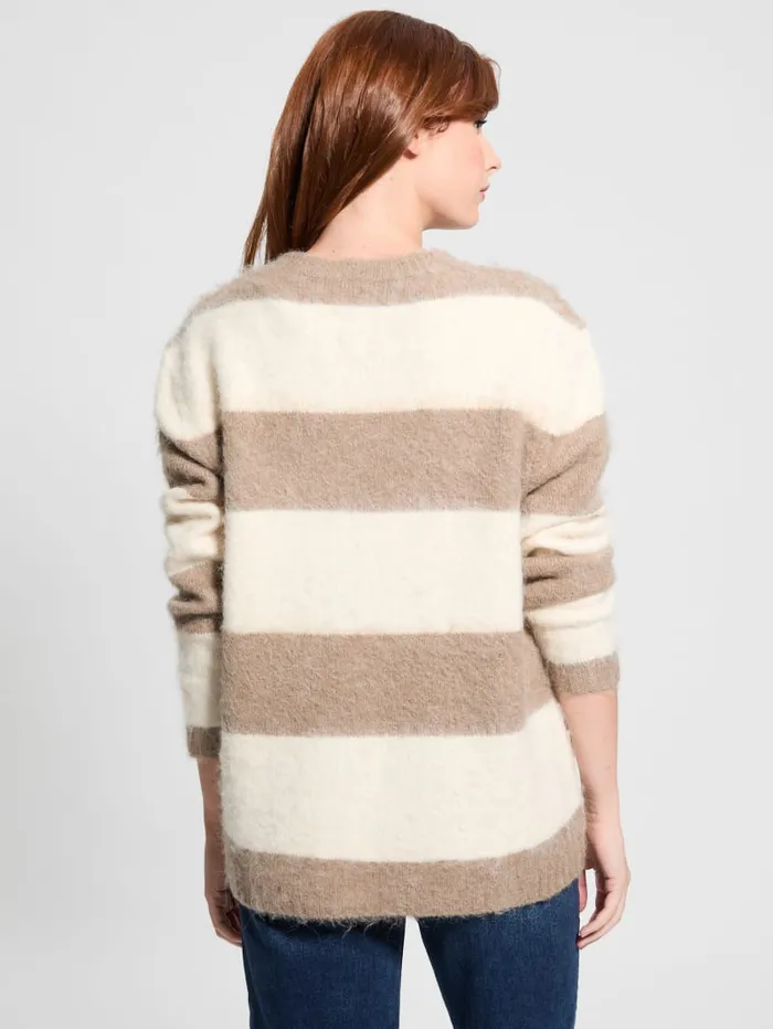 GUESS Sweaters and Knits Eco Skye Striped Long Sweater Colors 8211 Women