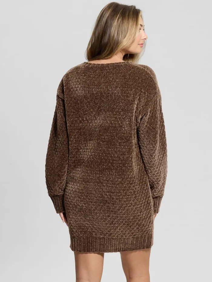 GUESS Sweaters and Knits Eco Talia Longline Chenille Sweater Red 8211 Women