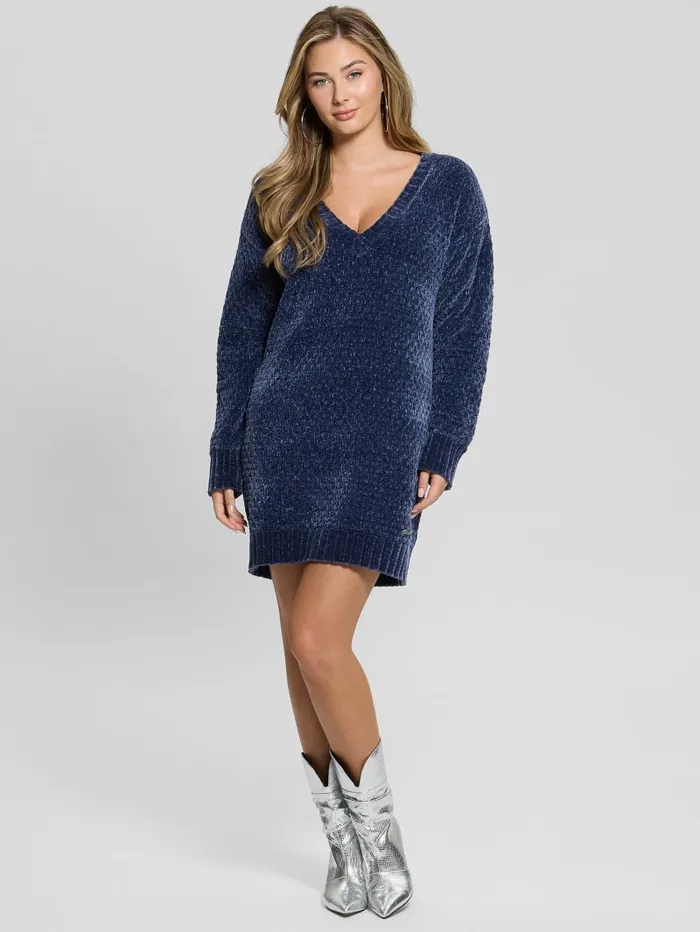 GUESS Sweaters and Knits Eco Talia Longline Chenille Sweater Red 8211 Women