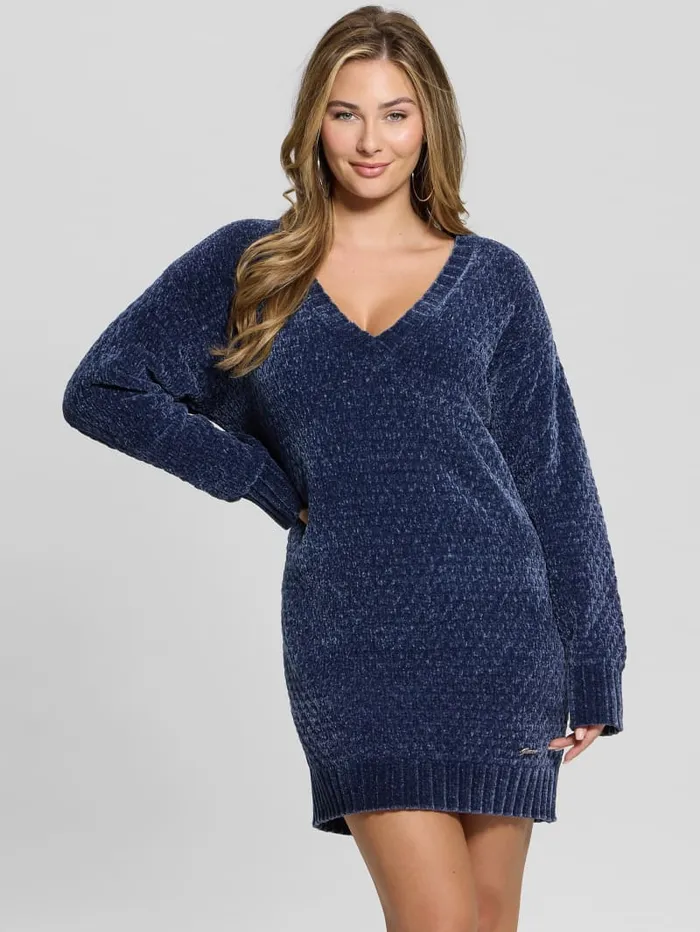 GUESS Sweaters and Knits Eco Talia Longline Chenille Sweater Red 8211 Women