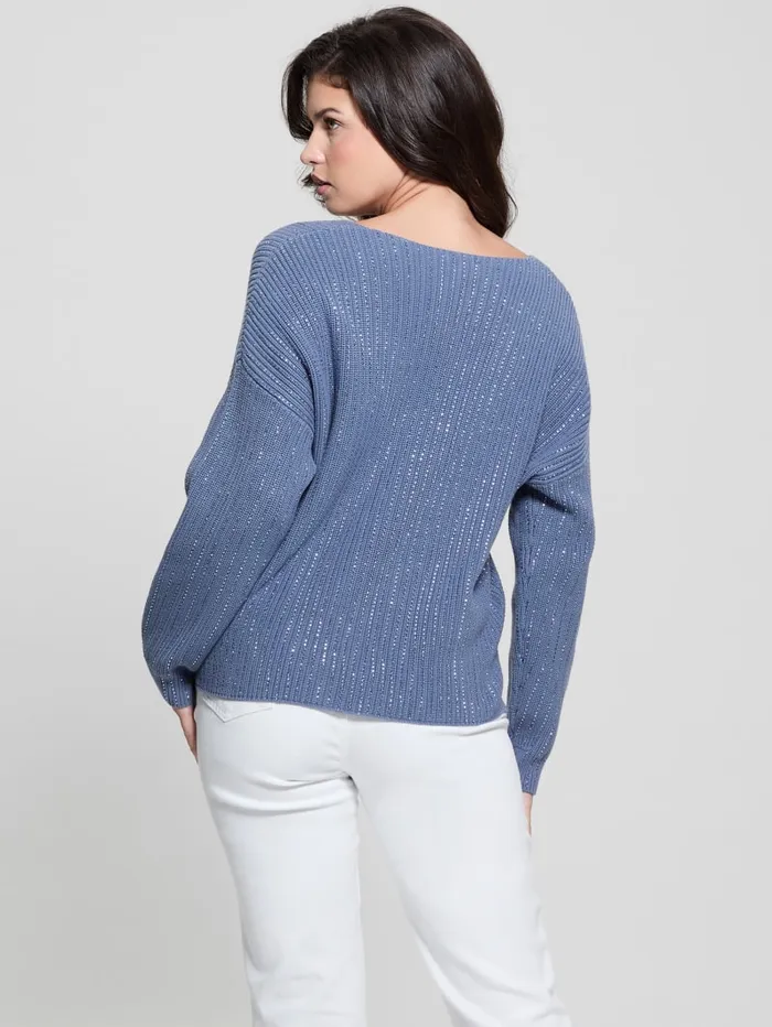 GUESS Sweaters and Knits Lorien Rhinestone Sweater Beige 8211 Women