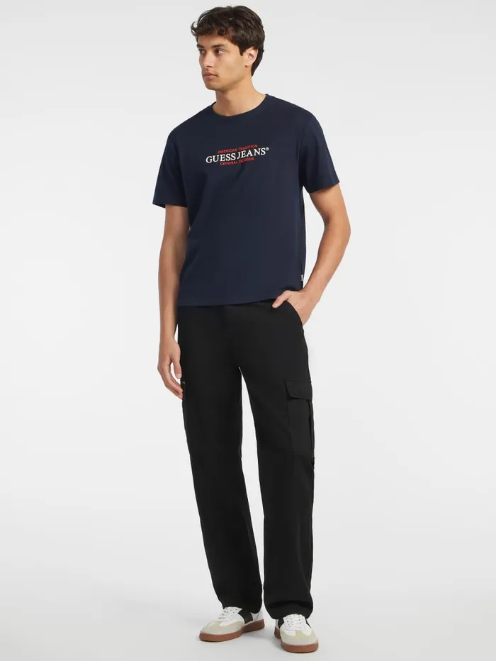 GUESS T Shirts and Tanks American Tradition Tee Blue 8211 Men