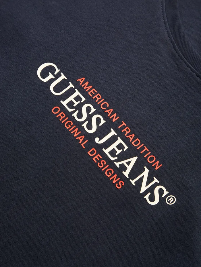 GUESS T Shirts and Tanks American Tradition Tee Blue 8211 Men