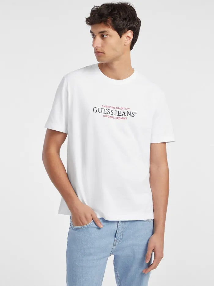 GUESS T Shirts and Tanks American Tradition Tee Blue 8211 Men