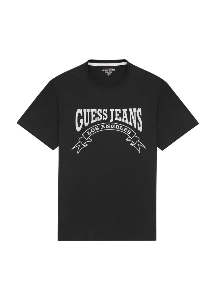 GUESS T Shirts and Tanks Banner Tee White 8211 Men