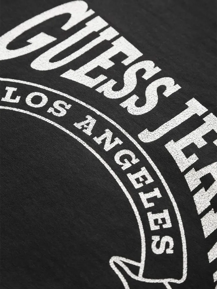 GUESS T Shirts and Tanks Banner Tee White 8211 Men