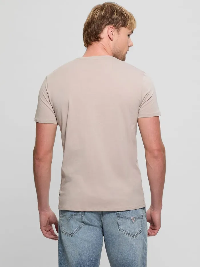 GUESS T Shirts and Tanks Club Logo Tee Blue 8211 Men