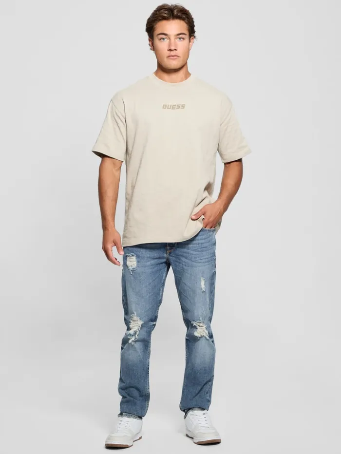 GUESS T Shirts and Tanks Eco Dalim Tee Beige 8211 Men