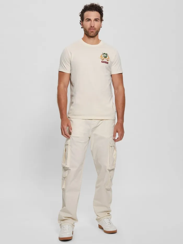 GUESS T Shirts and Tanks Eco Signature Palm Tee White 8211 Men