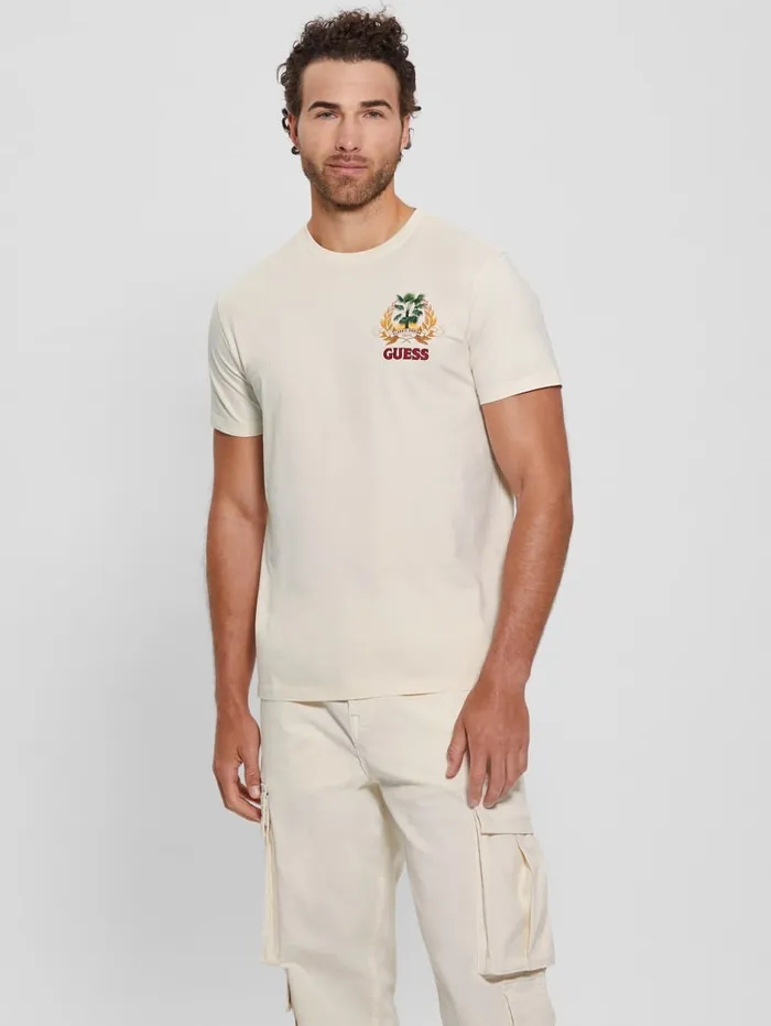 GUESS T Shirts and Tanks Eco Signature Palm Tee White 8211 Men