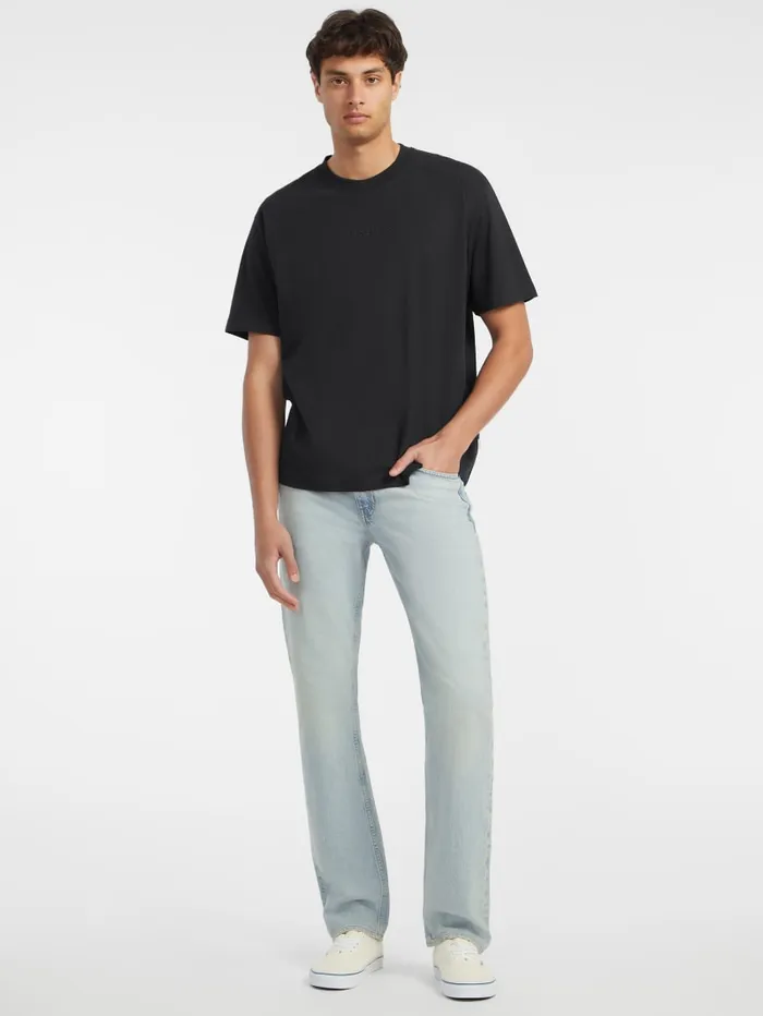 GUESS T Shirts and Tanks Embroidered Logo Tee Green 8211 Men