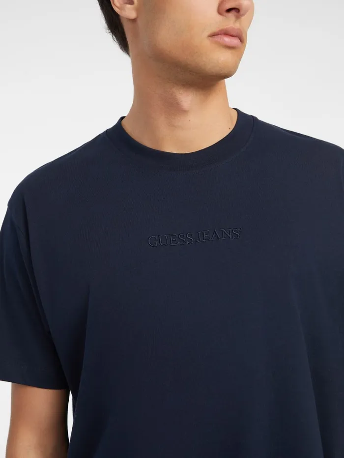 GUESS T Shirts and Tanks Embroidered Logo Tee Green 8211 Men