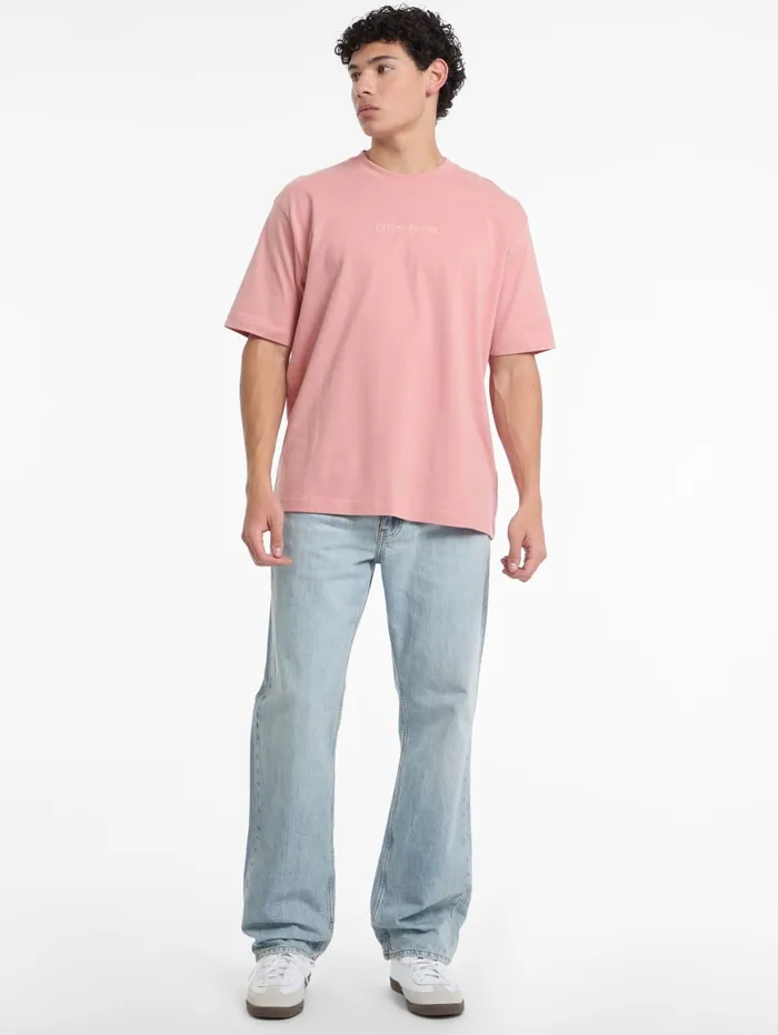 GUESS T Shirts and Tanks Embroidered Logo Tee Green 8211 Men