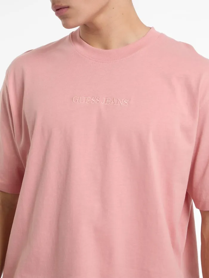 GUESS T Shirts and Tanks Embroidered Logo Tee Green 8211 Men