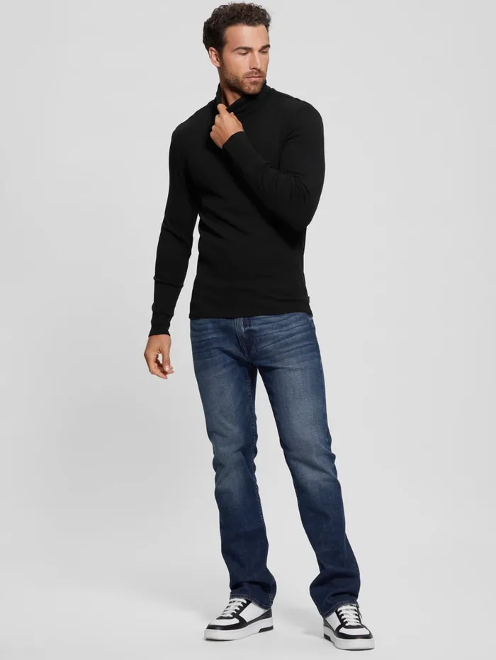 GUESS T Shirts and Tanks Mateo Turtleneck Tee Black 8211 Men