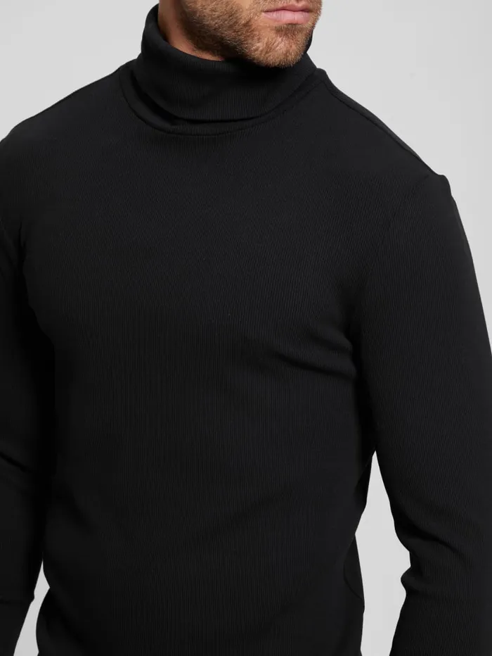 GUESS T Shirts and Tanks Mateo Turtleneck Tee Black 8211 Men