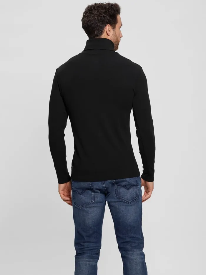 GUESS T Shirts and Tanks Mateo Turtleneck Tee Black 8211 Men
