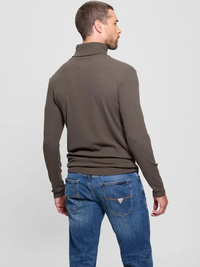 GUESS T Shirts and Tanks Mateo Turtleneck Tee Black 8211 Men