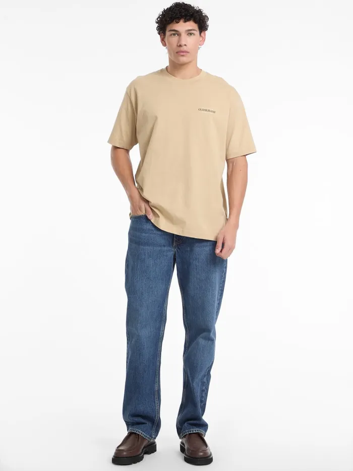 GUESS T Shirts and Tanks Oversized American Tradition Tee Green 8211 Men