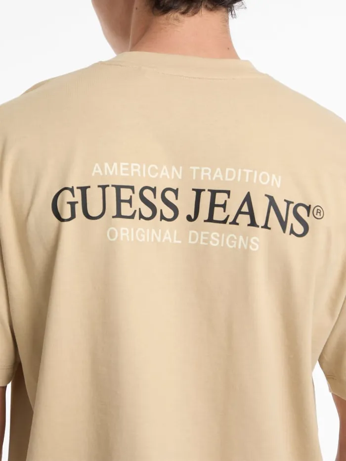 GUESS T Shirts and Tanks Oversized American Tradition Tee Green 8211 Men