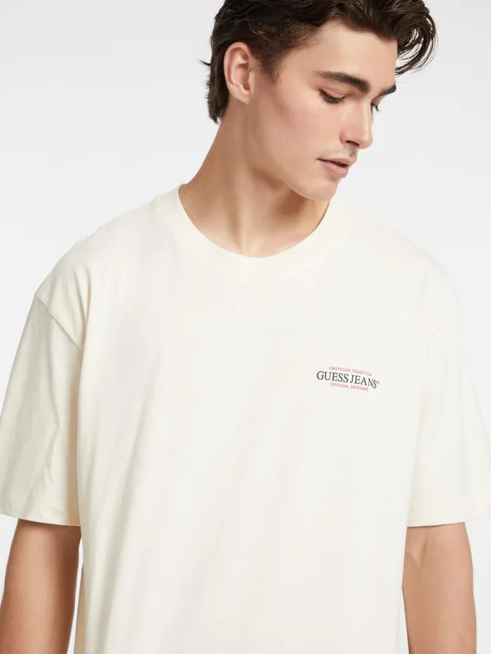 GUESS T Shirts and Tanks Oversized American Tradition Tee Green 8211 Men