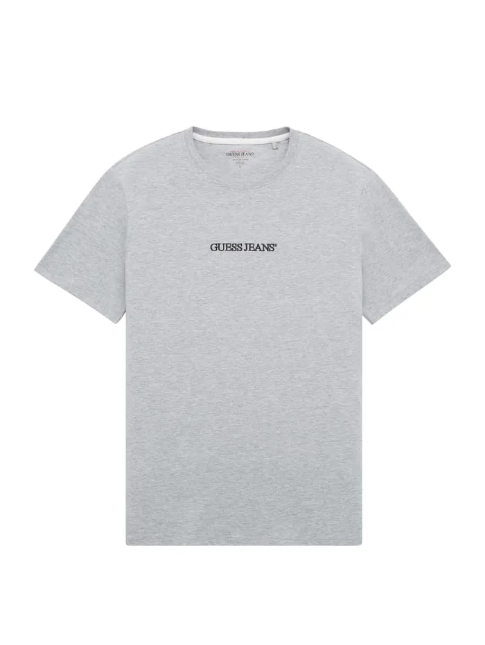 GUESS T Shirts and Tanks Slim Embroidered Logo Tee Blue 8211 Men