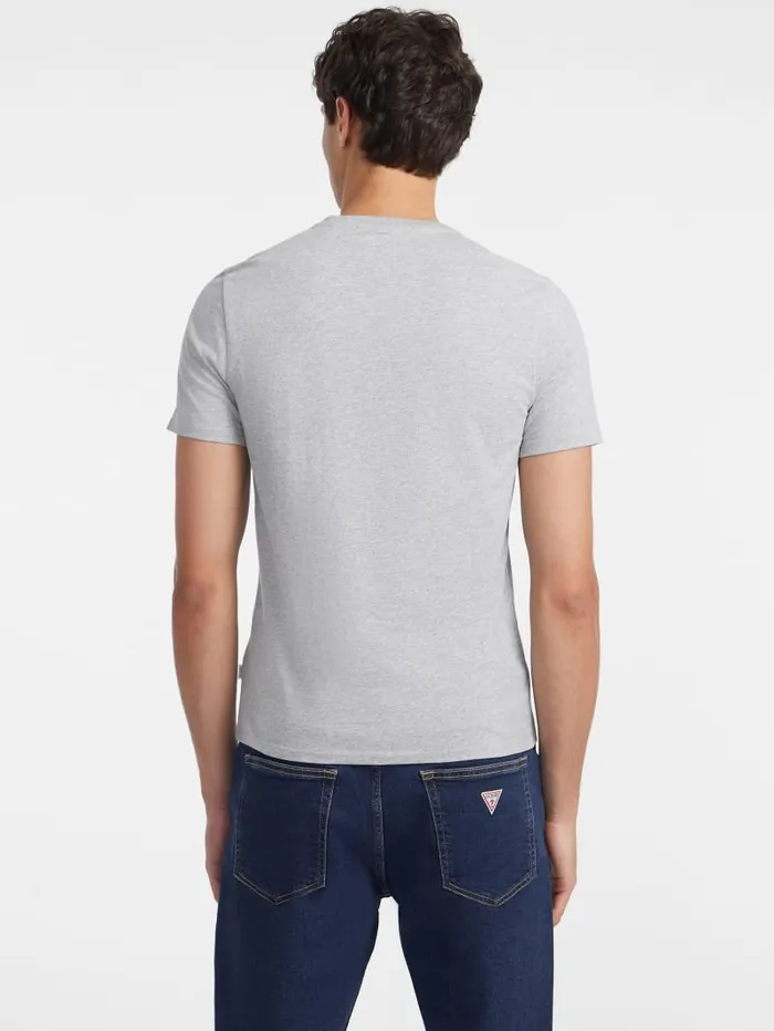 GUESS T Shirts and Tanks Slim Embroidered Logo Tee Blue 8211 Men