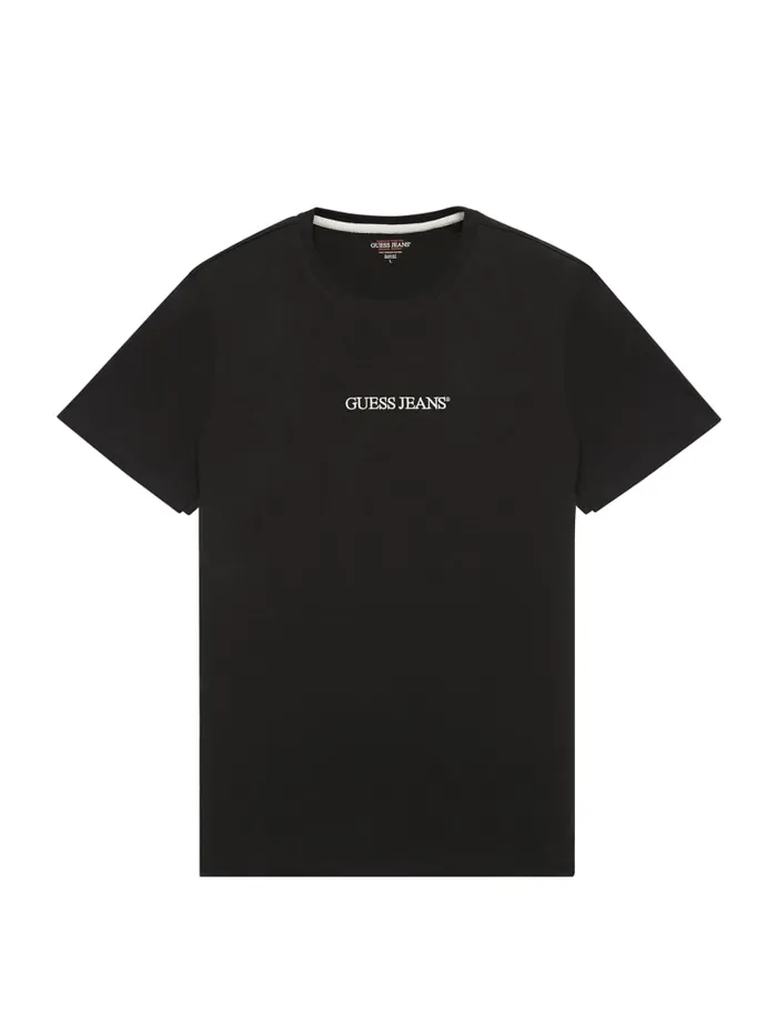 GUESS T Shirts and Tanks Slim Embroidered Logo Tee Blue 8211 Men