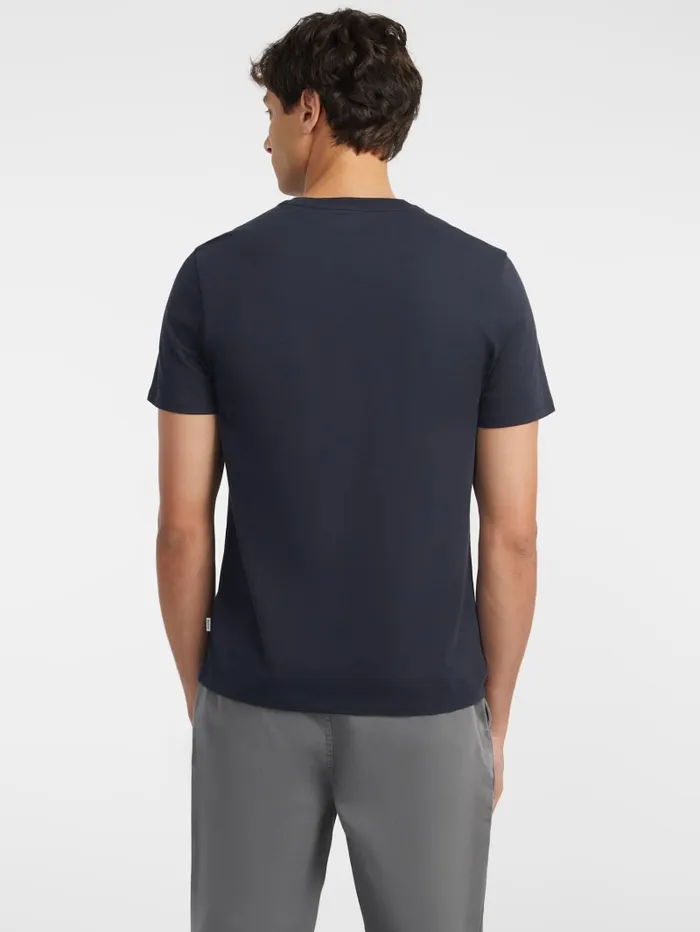 GUESS T Shirts and Tanks Slim Embroidered Logo Tee Blue 8211 Men