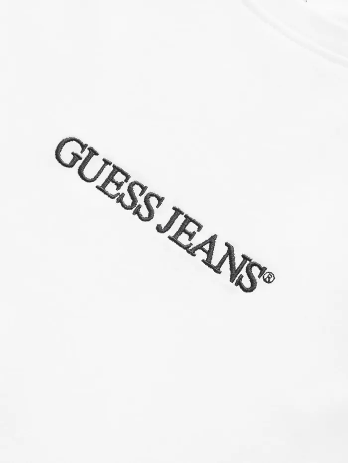 GUESS T Shirts and Tanks Slim Embroidered Logo Tee Blue 8211 Men