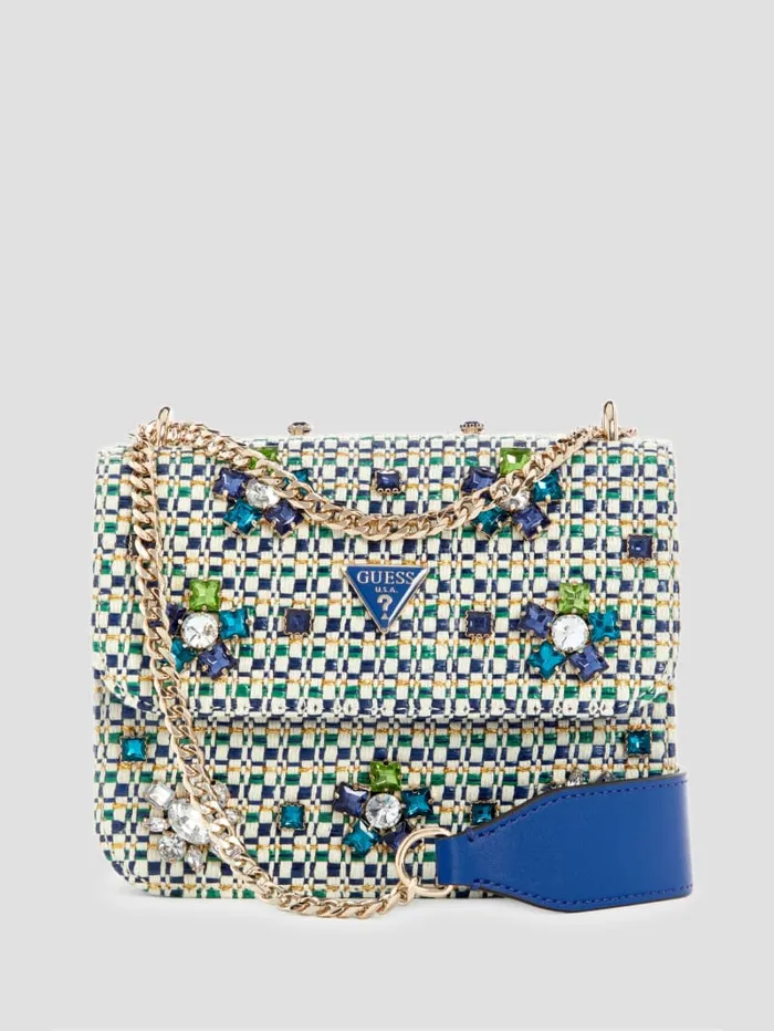 GUESS The It Bag Beauvoir Convertible Crossbody Blue 8211 Unisex