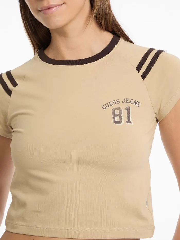 GUESS Tops and Tees Eco Raglan 81 Tee Beige 8211 Women