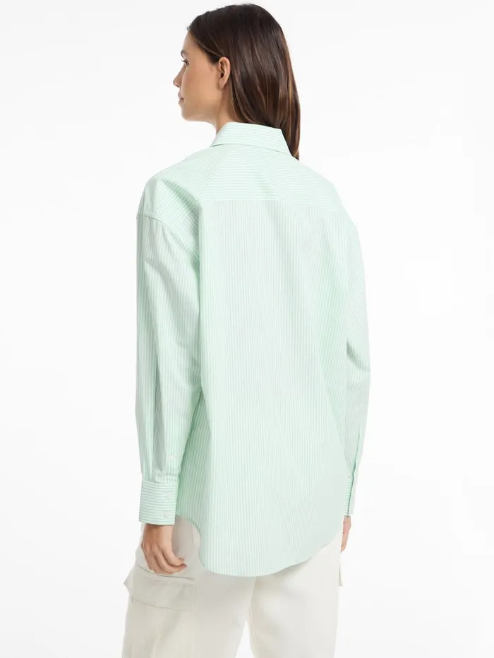 GUESS Tops and Tees Eco Striped ColorBlock Shirt Green 8211 Women