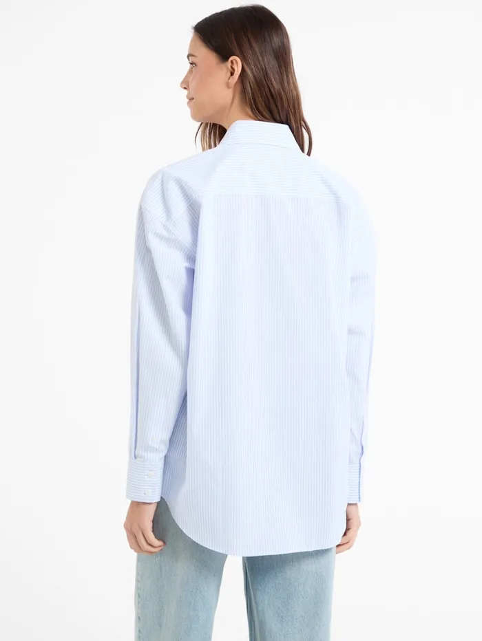 GUESS Tops and Tees Eco Striped ColorBlock Shirt Green 8211 Women