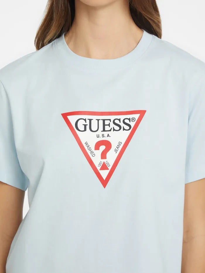 GUESS Tops Boxy Iconic Tee Black 8211 Women
