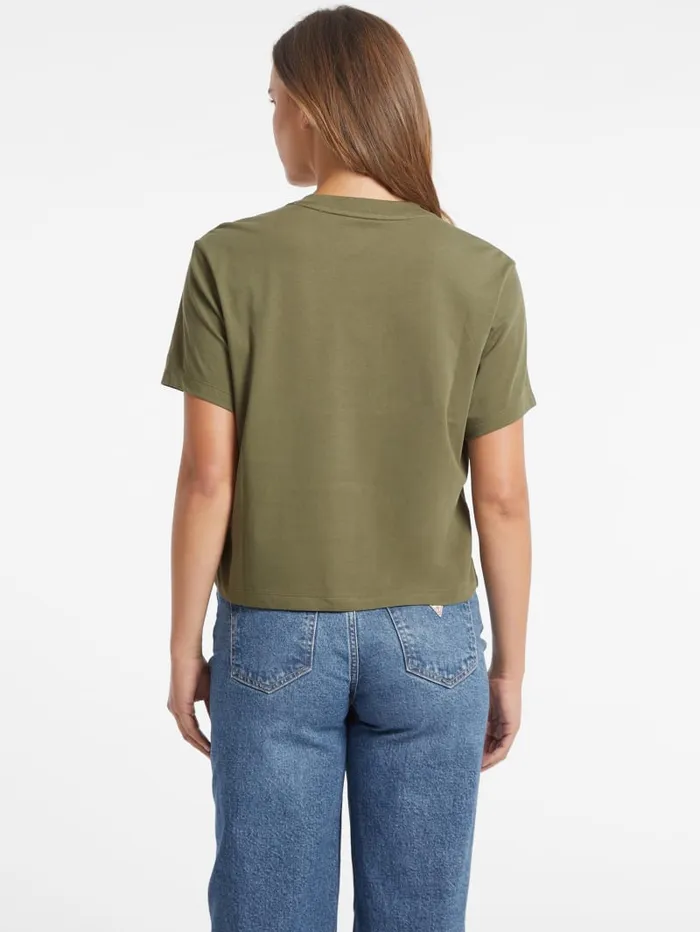 GUESS Tops Boxy Iconic Tee Black 8211 Women