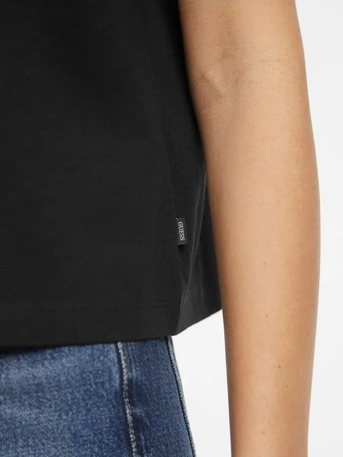 GUESS Tops Boxy Iconic Tee Black 8211 Women