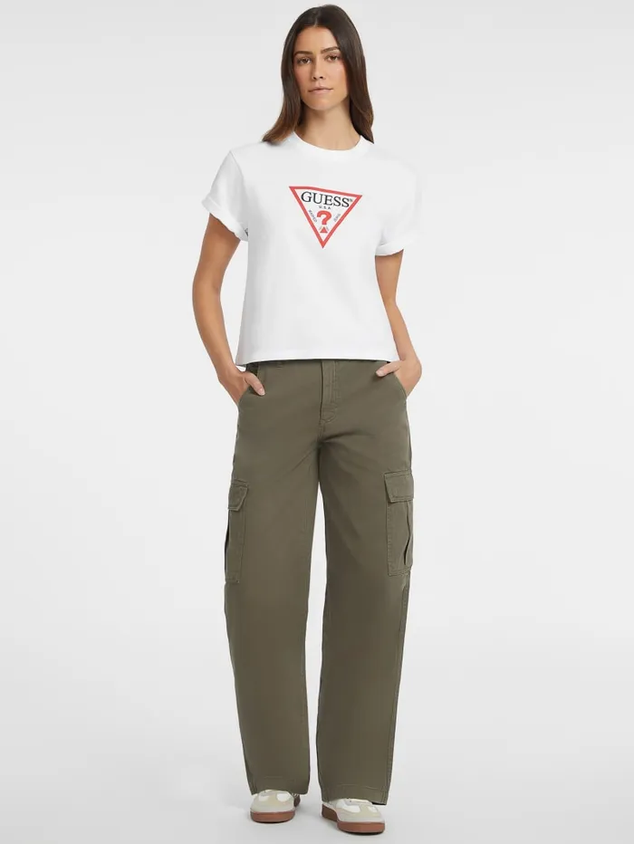 GUESS Tops Boxy Iconic Tee Black 8211 Women